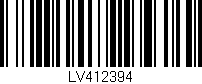 Código de barras (EAN, GTIN, SKU, ISBN): 'LV412394'