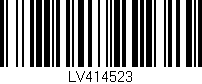 Código de barras (EAN, GTIN, SKU, ISBN): 'LV414523'