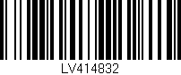 Código de barras (EAN, GTIN, SKU, ISBN): 'LV414832'