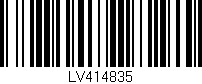 Código de barras (EAN, GTIN, SKU, ISBN): 'LV414835'