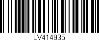 Código de barras (EAN, GTIN, SKU, ISBN): 'LV414935'