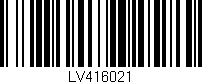 Código de barras (EAN, GTIN, SKU, ISBN): 'LV416021'