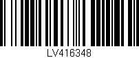 Código de barras (EAN, GTIN, SKU, ISBN): 'LV416348'