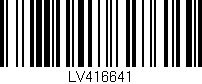 Código de barras (EAN, GTIN, SKU, ISBN): 'LV416641'