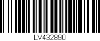 Código de barras (EAN, GTIN, SKU, ISBN): 'LV432890'