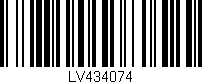 Código de barras (EAN, GTIN, SKU, ISBN): 'LV434074'