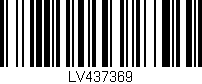 Código de barras (EAN, GTIN, SKU, ISBN): 'LV437369'