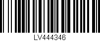 Código de barras (EAN, GTIN, SKU, ISBN): 'LV444346'