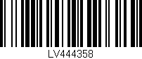 Código de barras (EAN, GTIN, SKU, ISBN): 'LV444358'