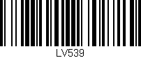 Código de barras (EAN, GTIN, SKU, ISBN): 'LV539'