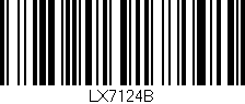 Código de barras (EAN, GTIN, SKU, ISBN): 'LX7124B'