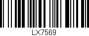 Código de barras (EAN, GTIN, SKU, ISBN): 'LX7569'