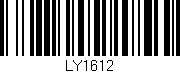 Código de barras (EAN, GTIN, SKU, ISBN): 'LY1612'