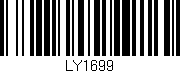 Código de barras (EAN, GTIN, SKU, ISBN): 'LY1699'