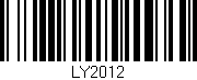 Código de barras (EAN, GTIN, SKU, ISBN): 'LY2012'