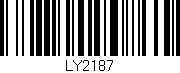 Código de barras (EAN, GTIN, SKU, ISBN): 'LY2187'