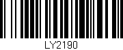 Código de barras (EAN, GTIN, SKU, ISBN): 'LY2190'