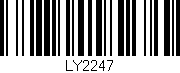 Código de barras (EAN, GTIN, SKU, ISBN): 'LY2247'