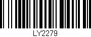 Código de barras (EAN, GTIN, SKU, ISBN): 'LY2279'