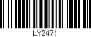 Código de barras (EAN, GTIN, SKU, ISBN): 'LY2471'