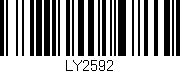 Código de barras (EAN, GTIN, SKU, ISBN): 'LY2592'