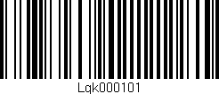 Código de barras (EAN, GTIN, SKU, ISBN): 'Lgk000101'