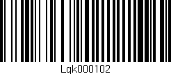 Código de barras (EAN, GTIN, SKU, ISBN): 'Lgk000102'