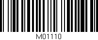 Código de barras (EAN, GTIN, SKU, ISBN): 'M01110'
