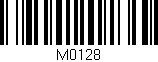 Código de barras (EAN, GTIN, SKU, ISBN): 'M0128'