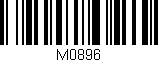 Código de barras (EAN, GTIN, SKU, ISBN): 'M0896'