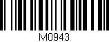 Código de barras (EAN, GTIN, SKU, ISBN): 'M0943'
