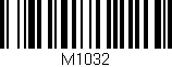 Código de barras (EAN, GTIN, SKU, ISBN): 'M1032'