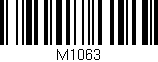 Código de barras (EAN, GTIN, SKU, ISBN): 'M1063'
