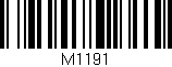 Código de barras (EAN, GTIN, SKU, ISBN): 'M1191'