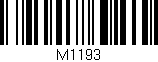 Código de barras (EAN, GTIN, SKU, ISBN): 'M1193'