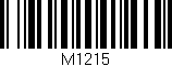 Código de barras (EAN, GTIN, SKU, ISBN): 'M1215'