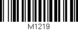 Código de barras (EAN, GTIN, SKU, ISBN): 'M1219'