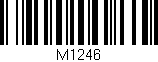 Código de barras (EAN, GTIN, SKU, ISBN): 'M1246'