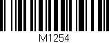 Código de barras (EAN, GTIN, SKU, ISBN): 'M1254'