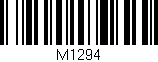 Código de barras (EAN, GTIN, SKU, ISBN): 'M1294'