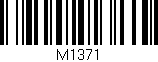Código de barras (EAN, GTIN, SKU, ISBN): 'M1371'