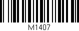 Código de barras (EAN, GTIN, SKU, ISBN): 'M1407'