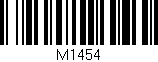 Código de barras (EAN, GTIN, SKU, ISBN): 'M1454'