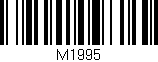 Código de barras (EAN, GTIN, SKU, ISBN): 'M1995'