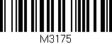 Código de barras (EAN, GTIN, SKU, ISBN): 'M3175'