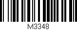 Código de barras (EAN, GTIN, SKU, ISBN): 'M3348'