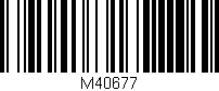 Código de barras (EAN, GTIN, SKU, ISBN): 'M40677'