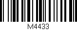 Código de barras (EAN, GTIN, SKU, ISBN): 'M4433'