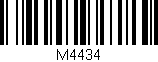 Código de barras (EAN, GTIN, SKU, ISBN): 'M4434'