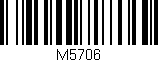 Código de barras (EAN, GTIN, SKU, ISBN): 'M5706'